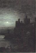Conway Castle,Moonrise (mk37)